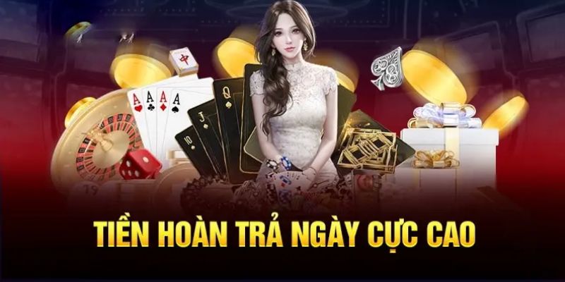 Nhận được 100% tiền hoàn trả từ nhà cái trong lần thua đầu tiên